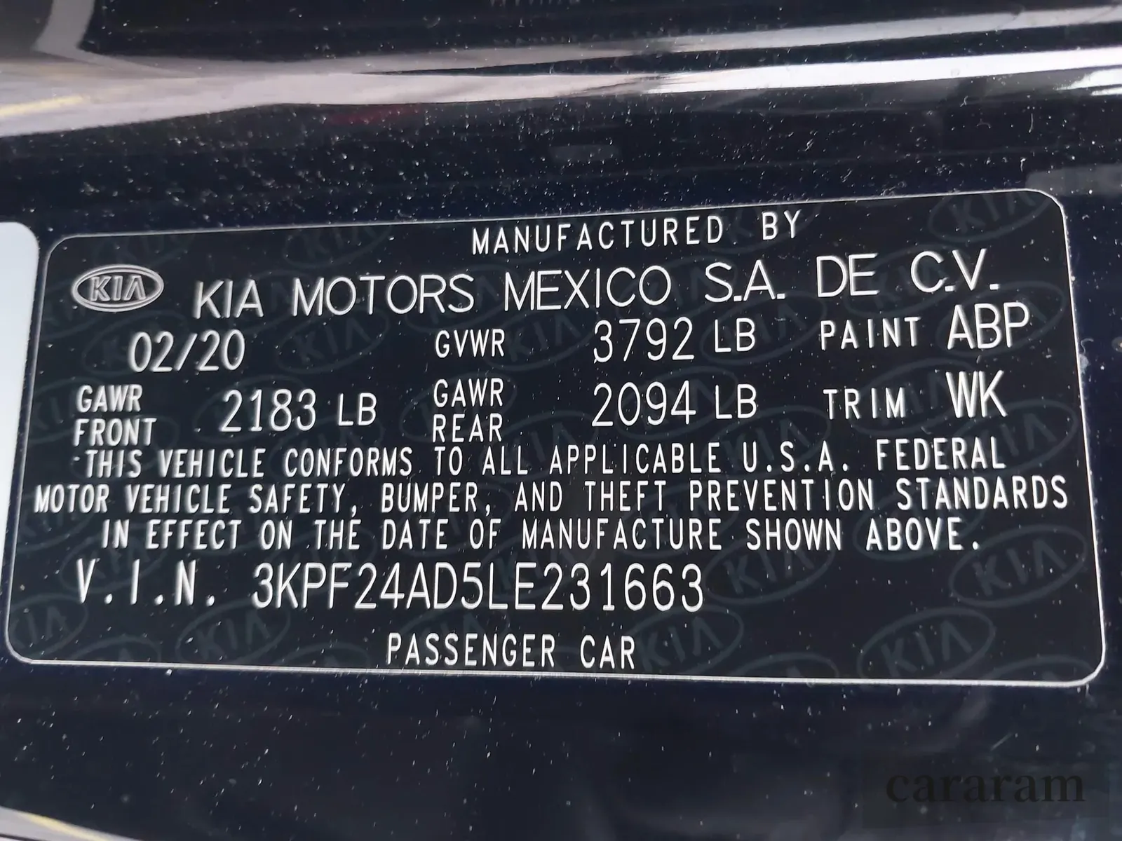 2020 Kia Forte LXS