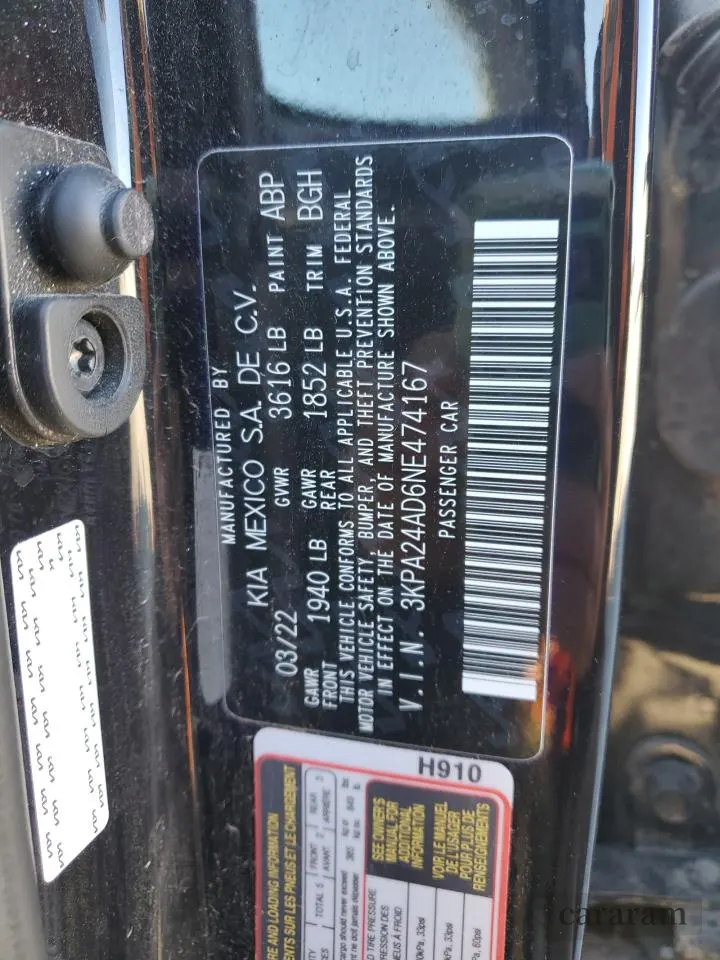 2022 Kia Rio S