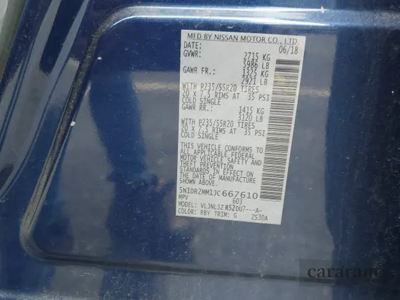 2018 Nissan Pathfinder Platinum