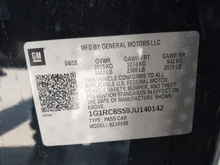 2018 Chevrolet Volt LT