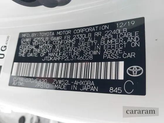 2020 Toyota Prius LE