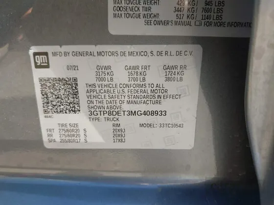 2021 GMC Sierra 1500 SLT