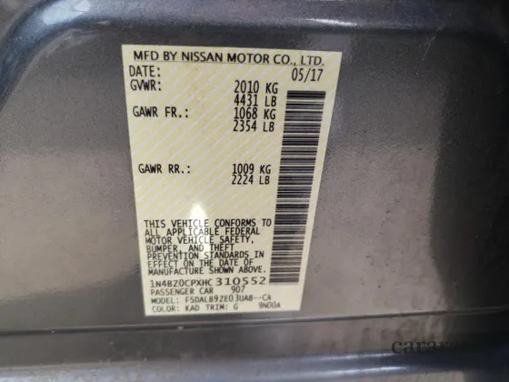 2017 Nissan LEAF SL