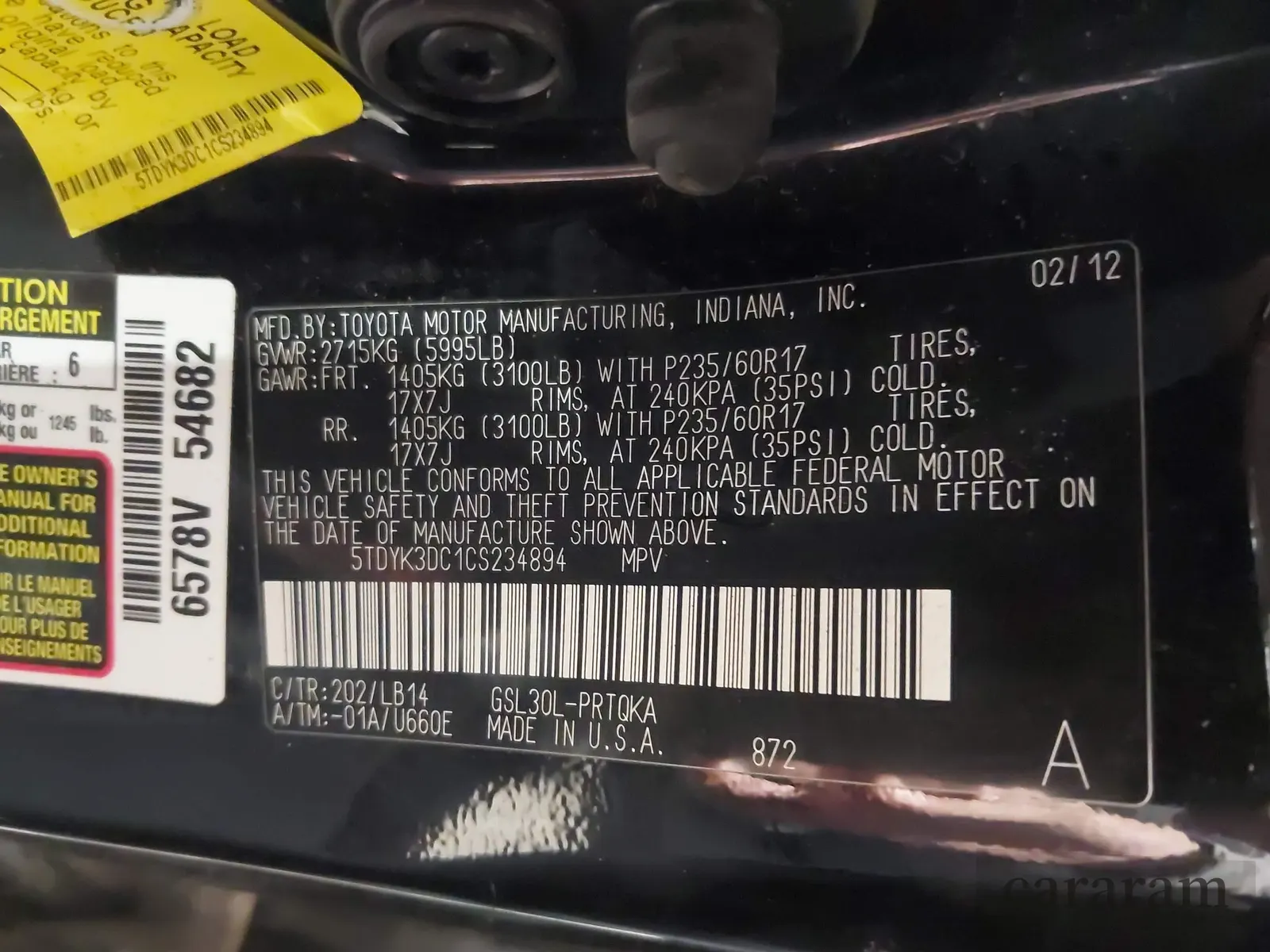 2012 Toyota Sienna XLE AAS
