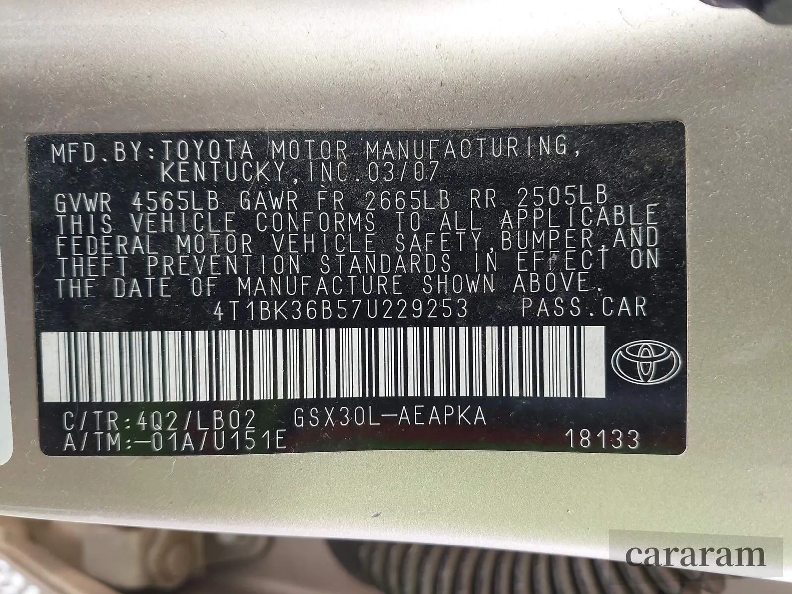 2007 Toyota Avalon Limited