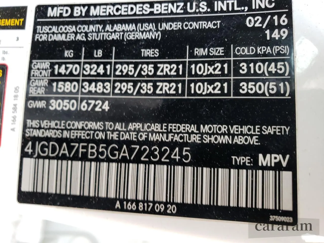 2016 Mercedes-Benz GLE 63 S AMG