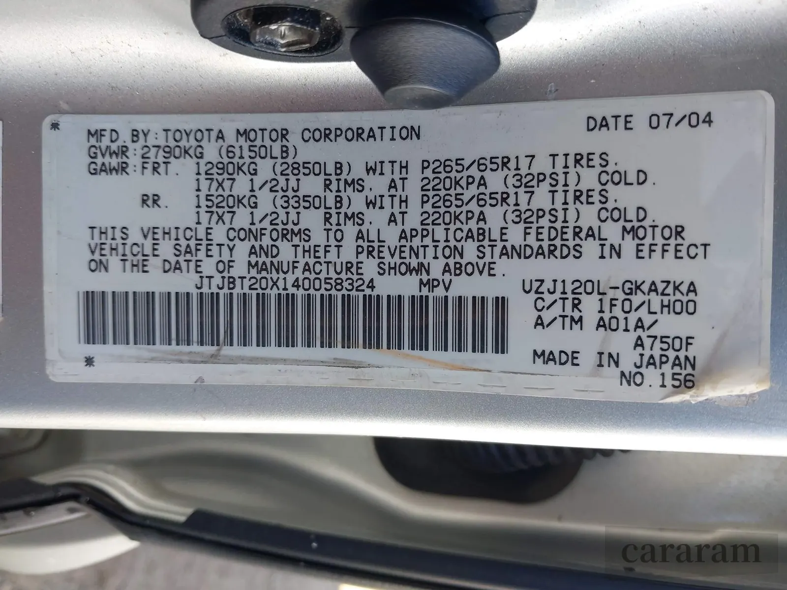 2004 Lexus GX 470