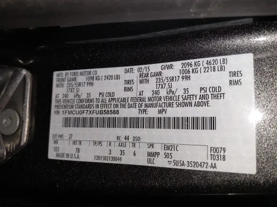 2015 Ford Escape S