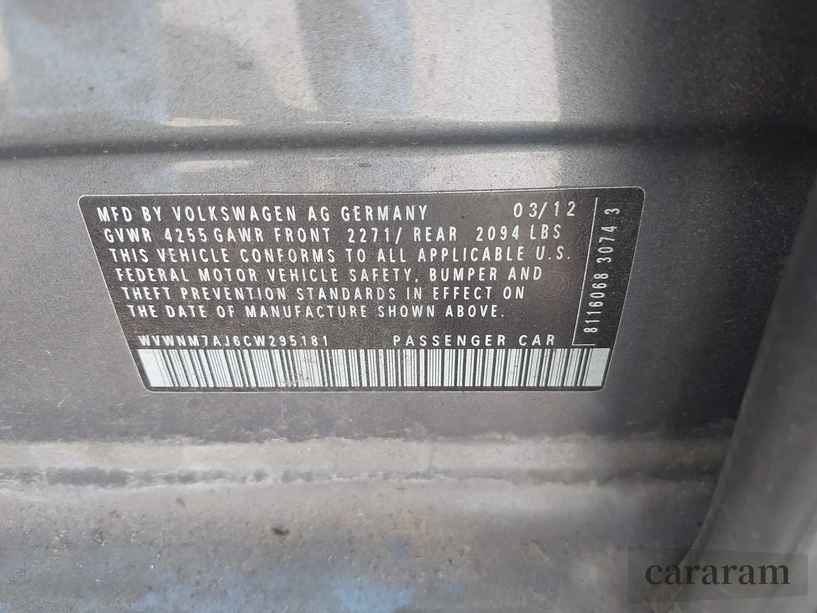 2012 Volkswagen Golf