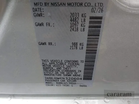 2026 Nissan Altima SV
