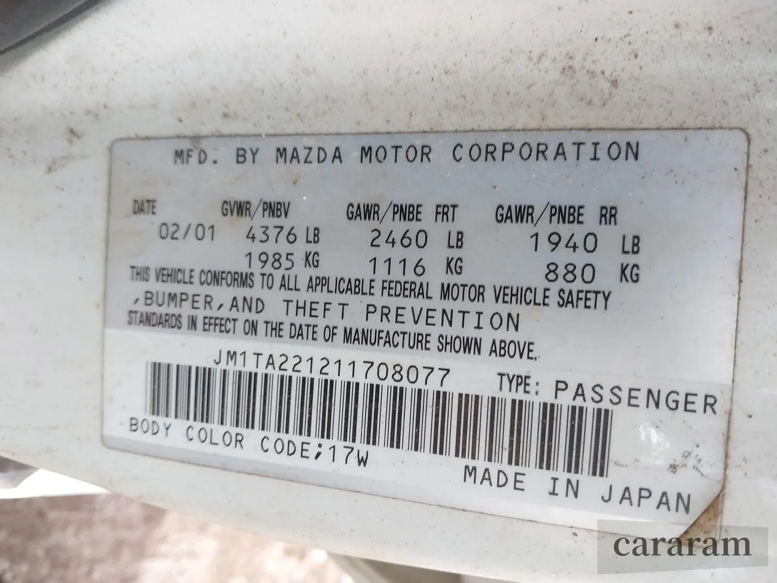 2001 Mazda Millenia