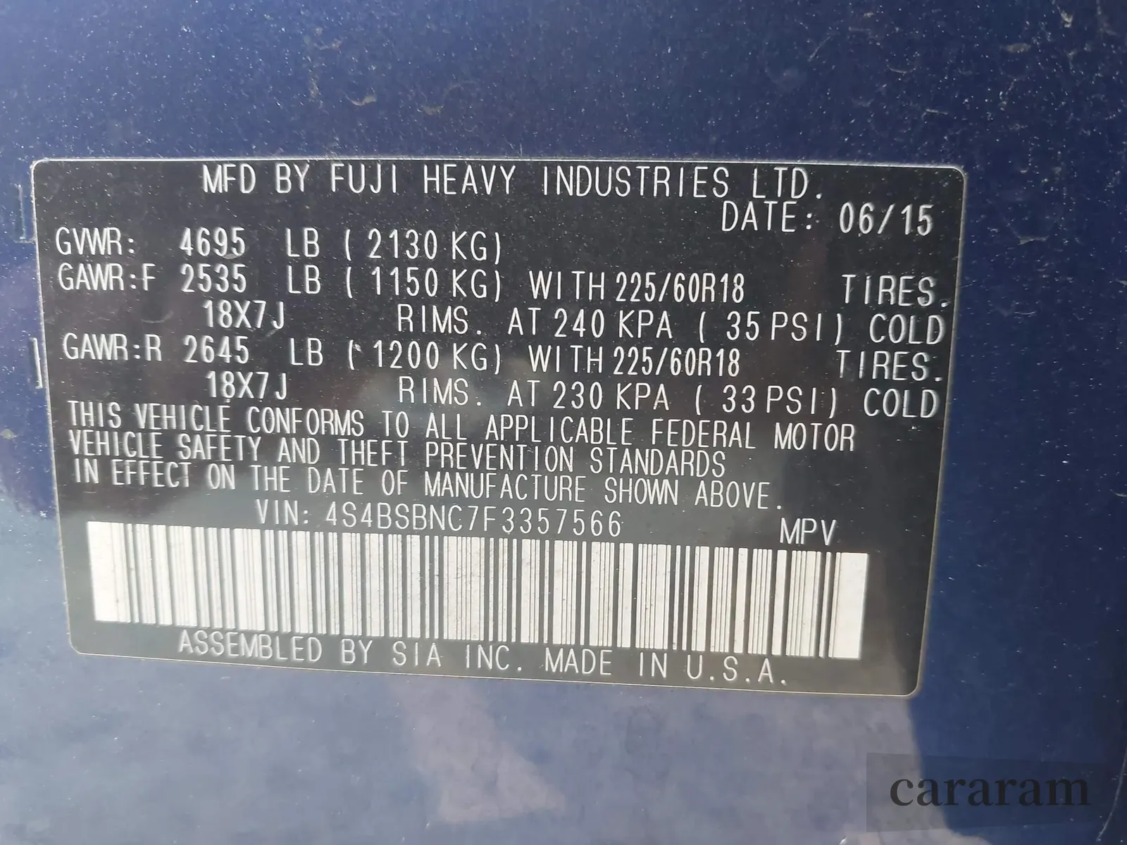 2015 Subaru Outback Limited