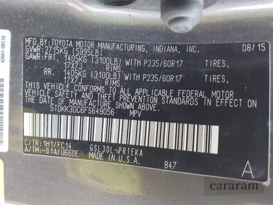 2015 Toyota Sienna LE AAS