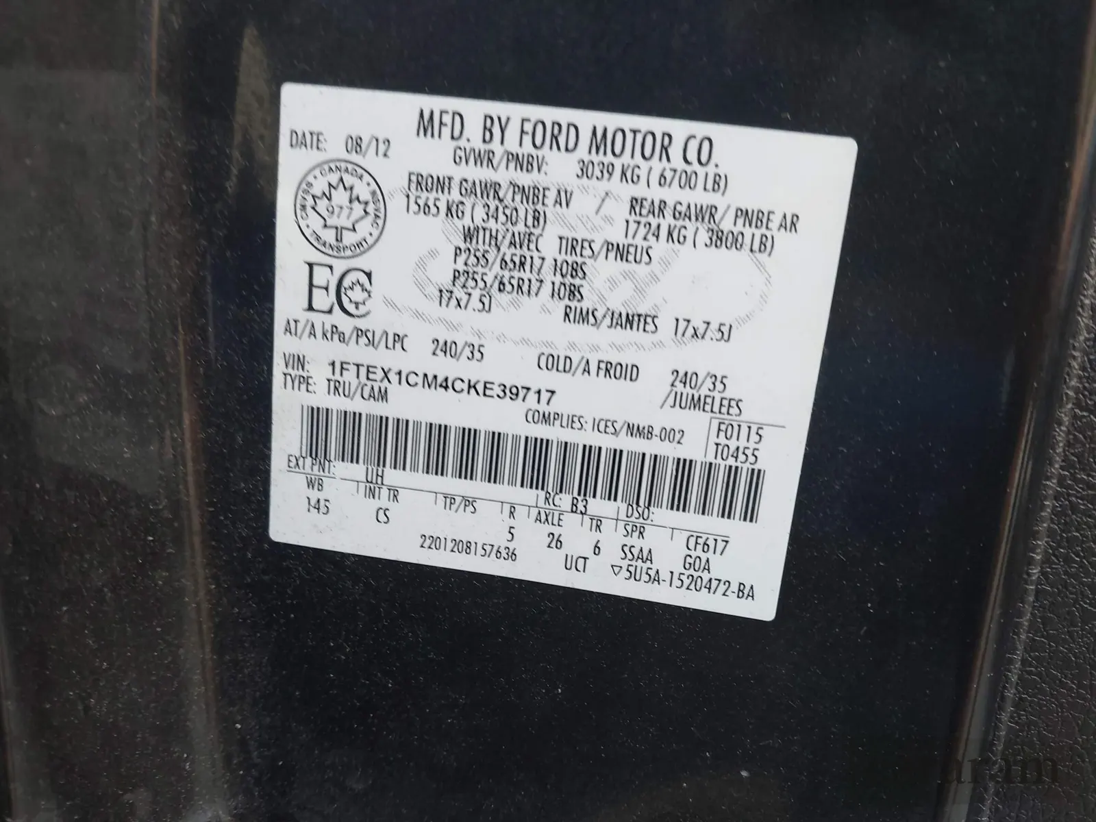 2012 Ford F-150 XL
