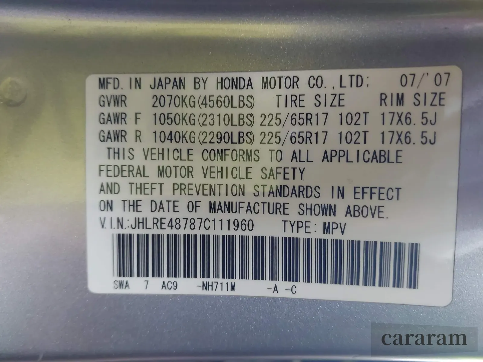 2007 Honda CR-V EX-L