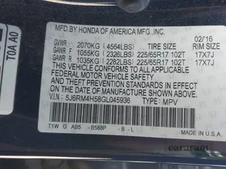 2016 Honda CR-V EX