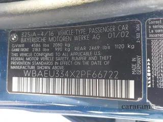 2002 BMW 3 Series 325xi