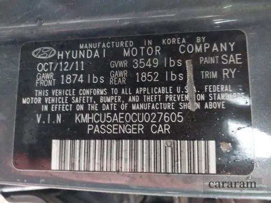 2012 Hyundai Accent SE