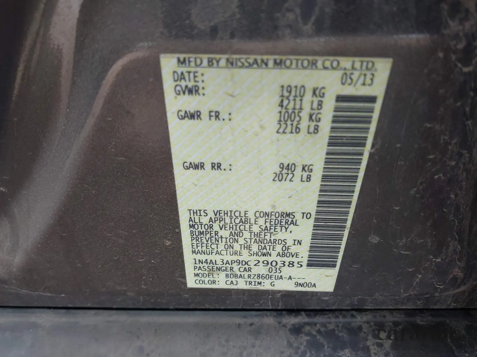 2013 Nissan Altima S