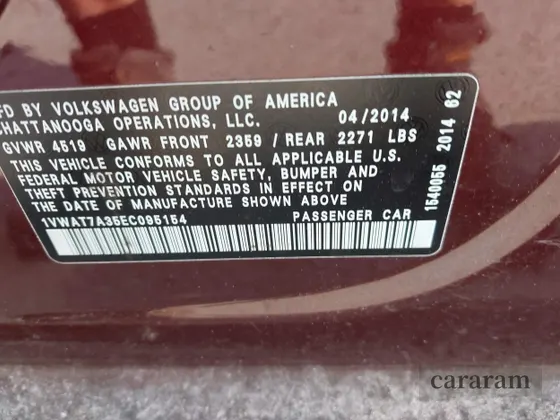 2014 Volkswagen Passat Wolfsburg Edition