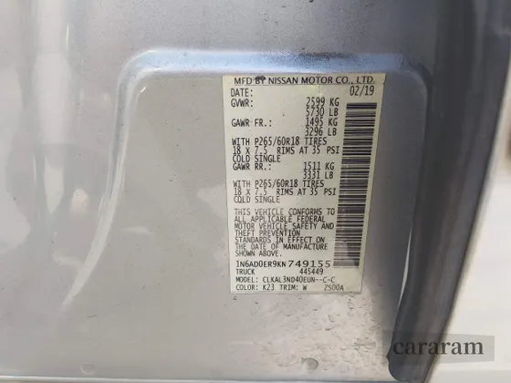 2019 Nissan Frontier SV
