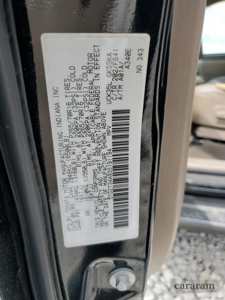 2003 Toyota Sequoia SR5