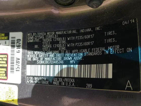 2014 Toyota Sienna LE