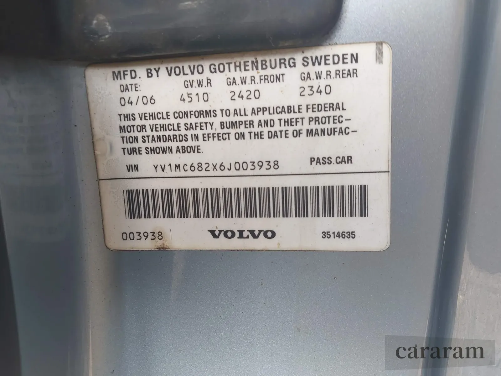 2006 Volvo C70
