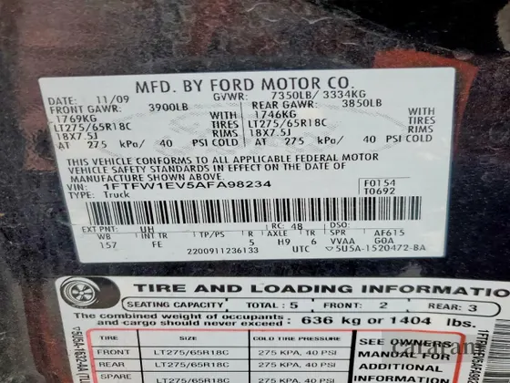 2010 Ford F-150 XL