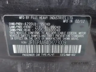 2012 Subaru Impreza