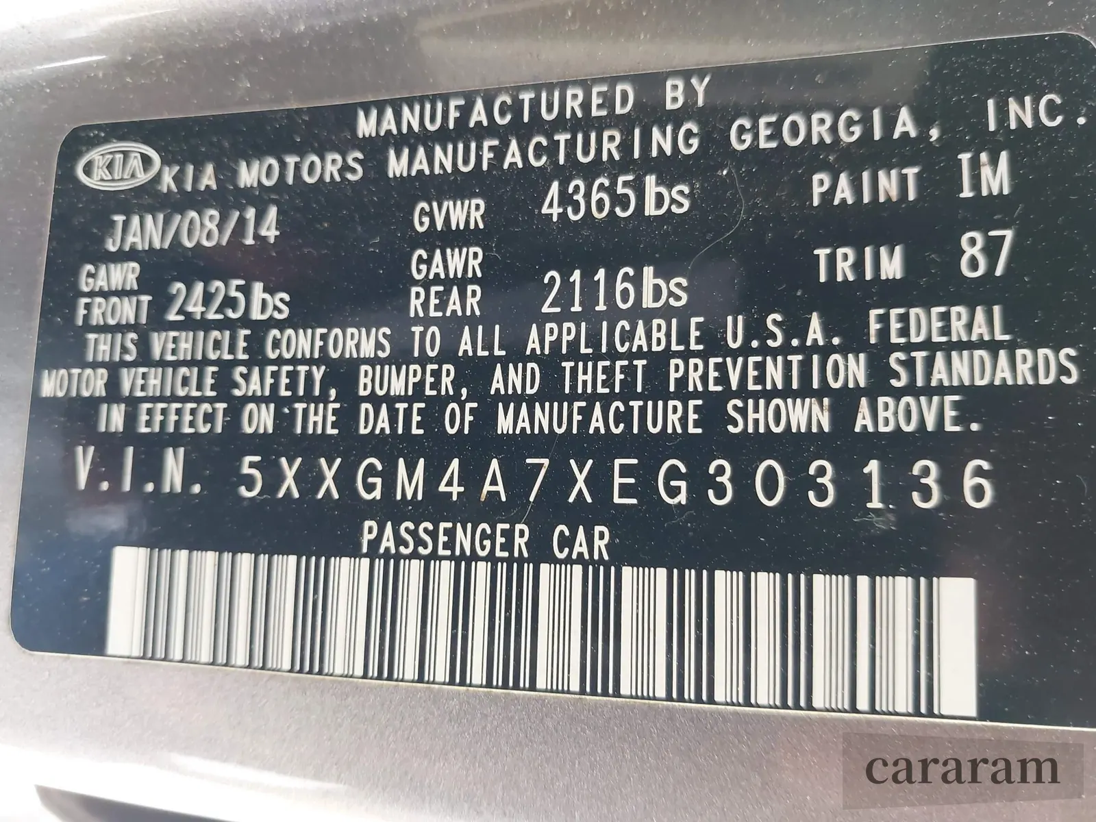 2014 Kia Optima LX