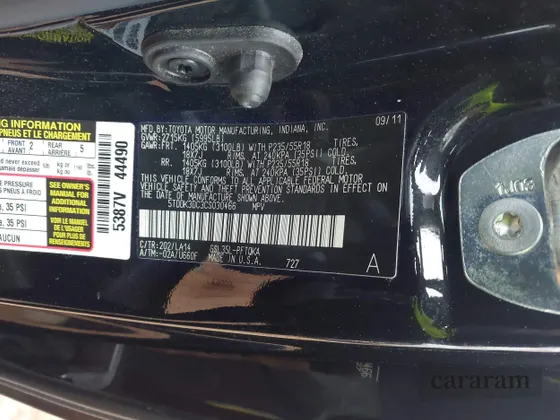 2012 Toyota Sienna XLE