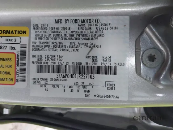 2018 Ford Fusion SE