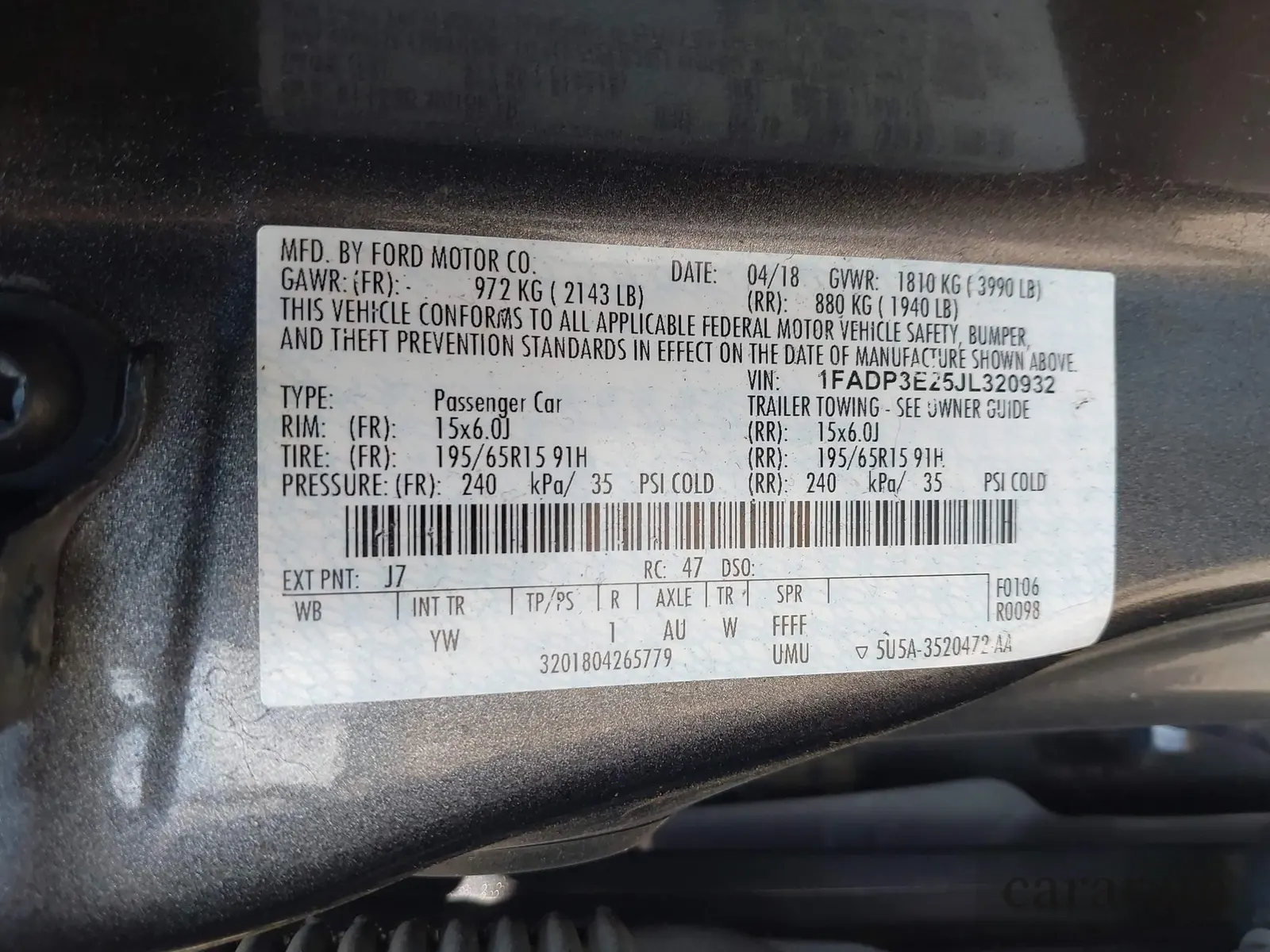 2018 Ford Focus S