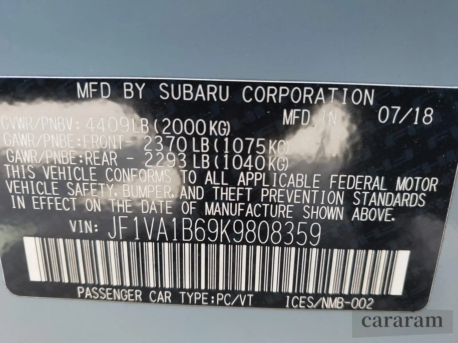 2019 Subaru WRX Premium