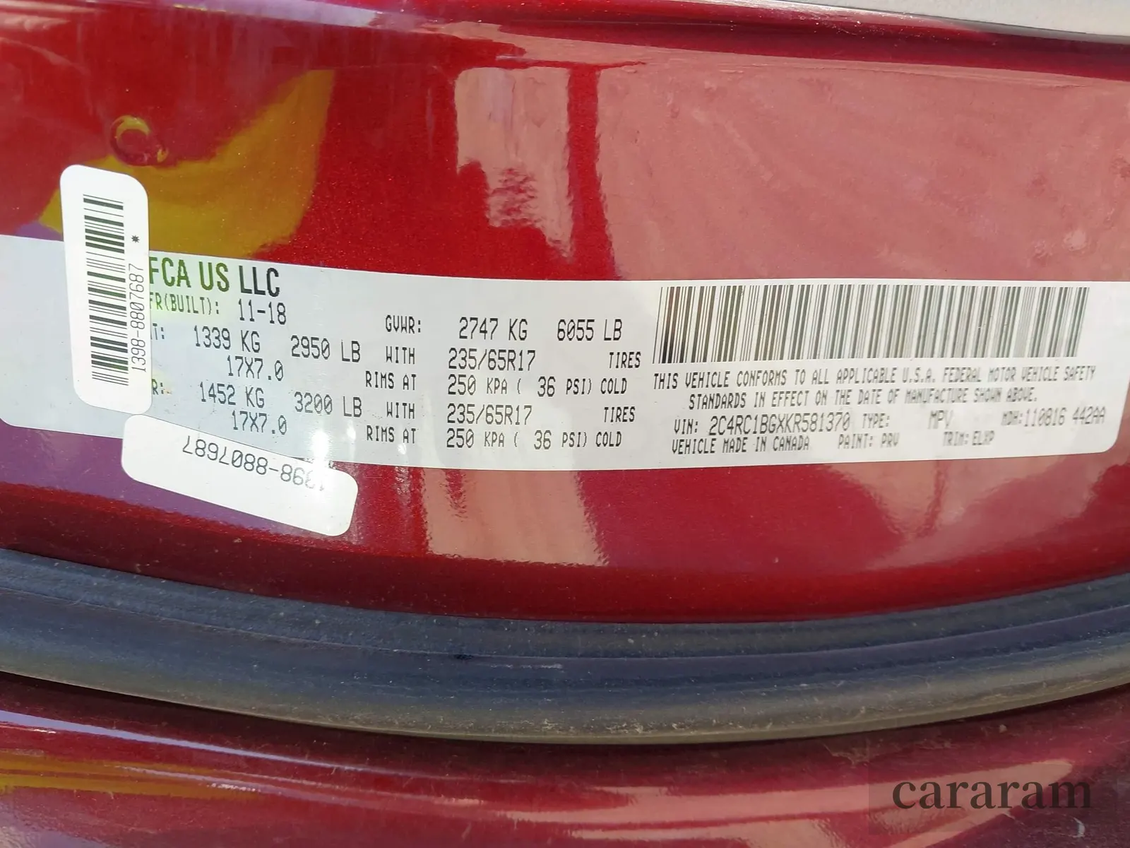 2019 Chrysler Pacifica Touring L