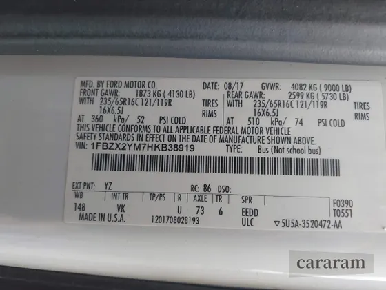 2017 Ford Transit XL