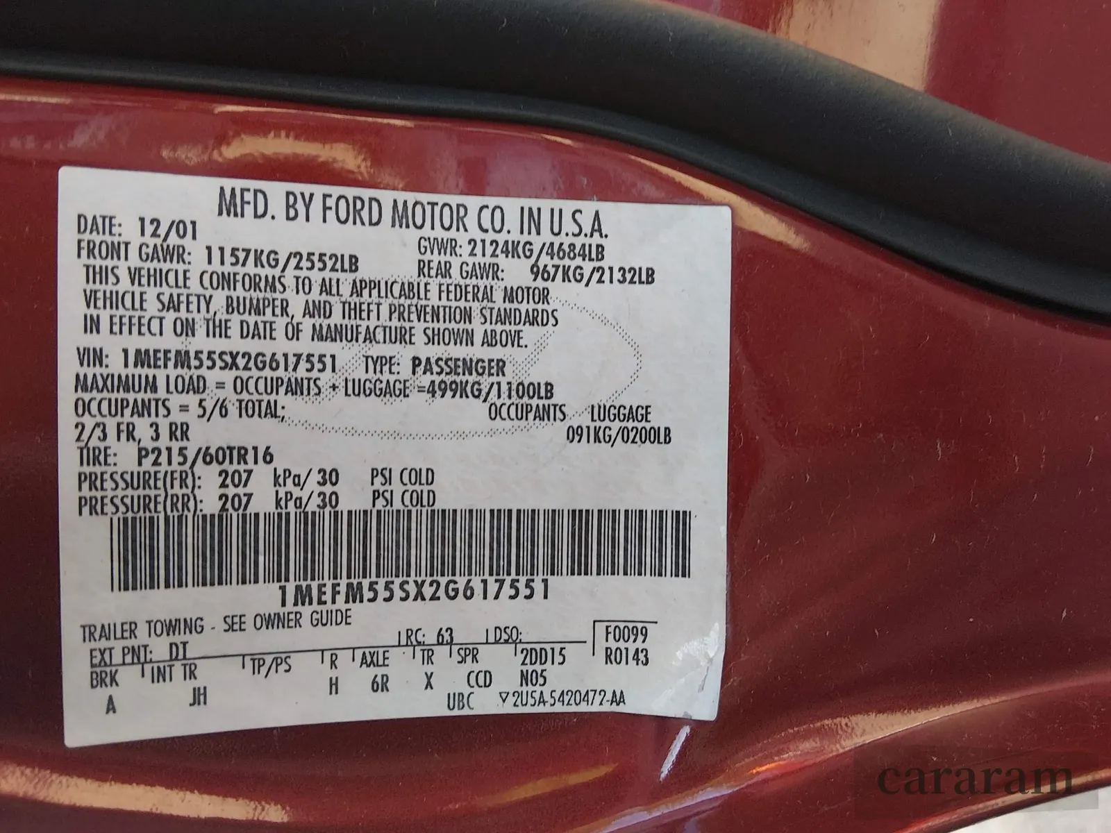 2002 Mercury Sable LS Premium