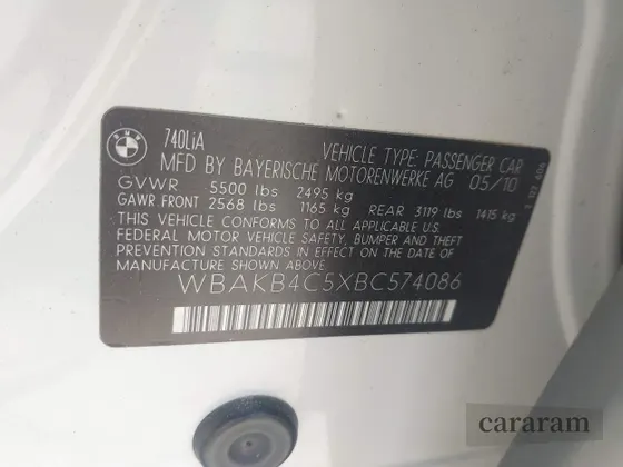 2011 BMW 7 Series 740Li