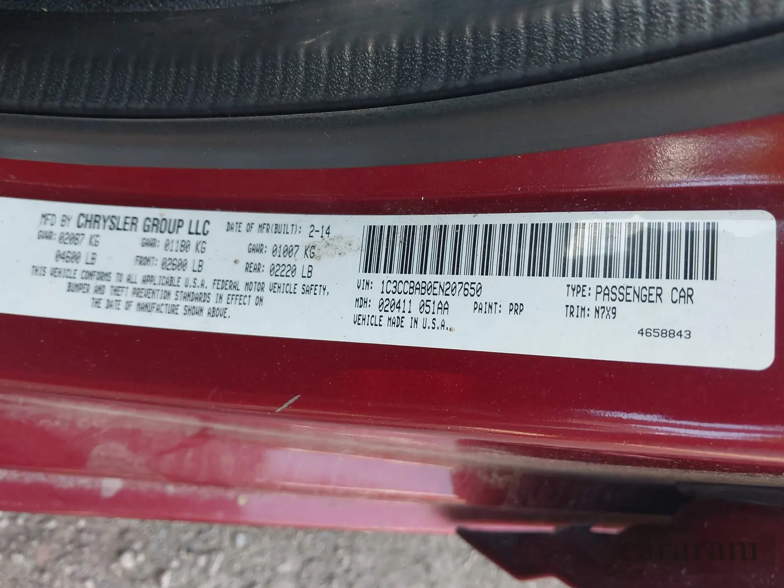 2014 Chrysler 200 LX