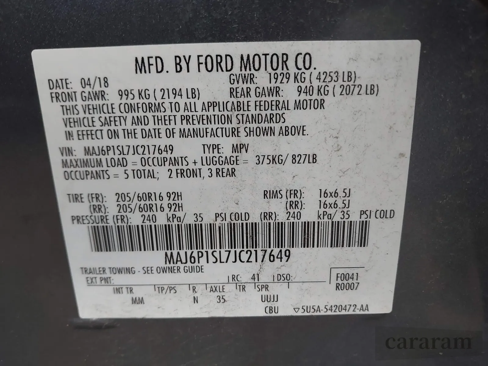 2018 Ford EcoSport S