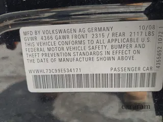 2009 Volkswagen CC Luxury