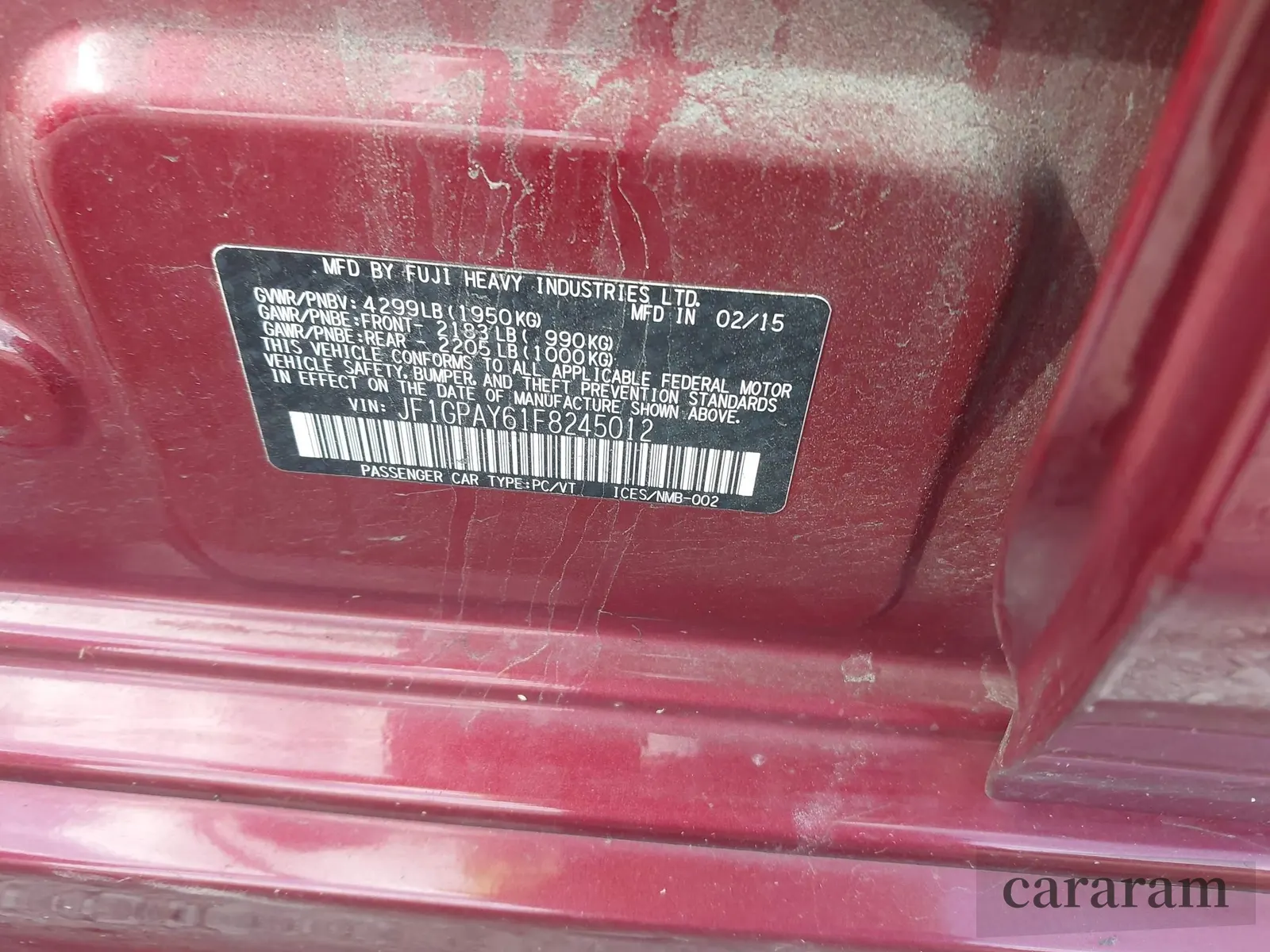 2015 Subaru Impreza Special Sports Premium