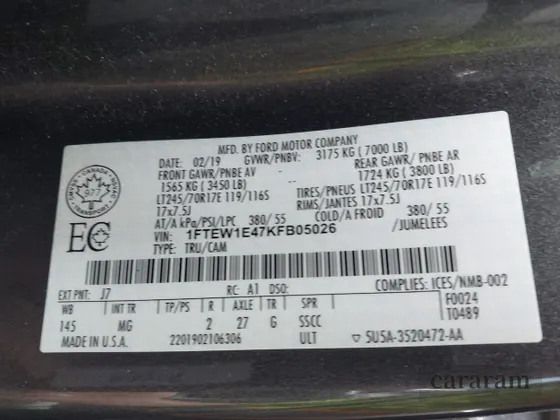 2019 Ford F-150 XLT