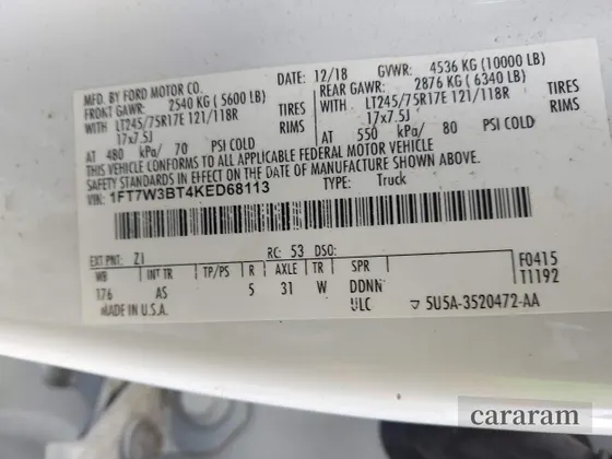 2019 Ford F-350 Platinum