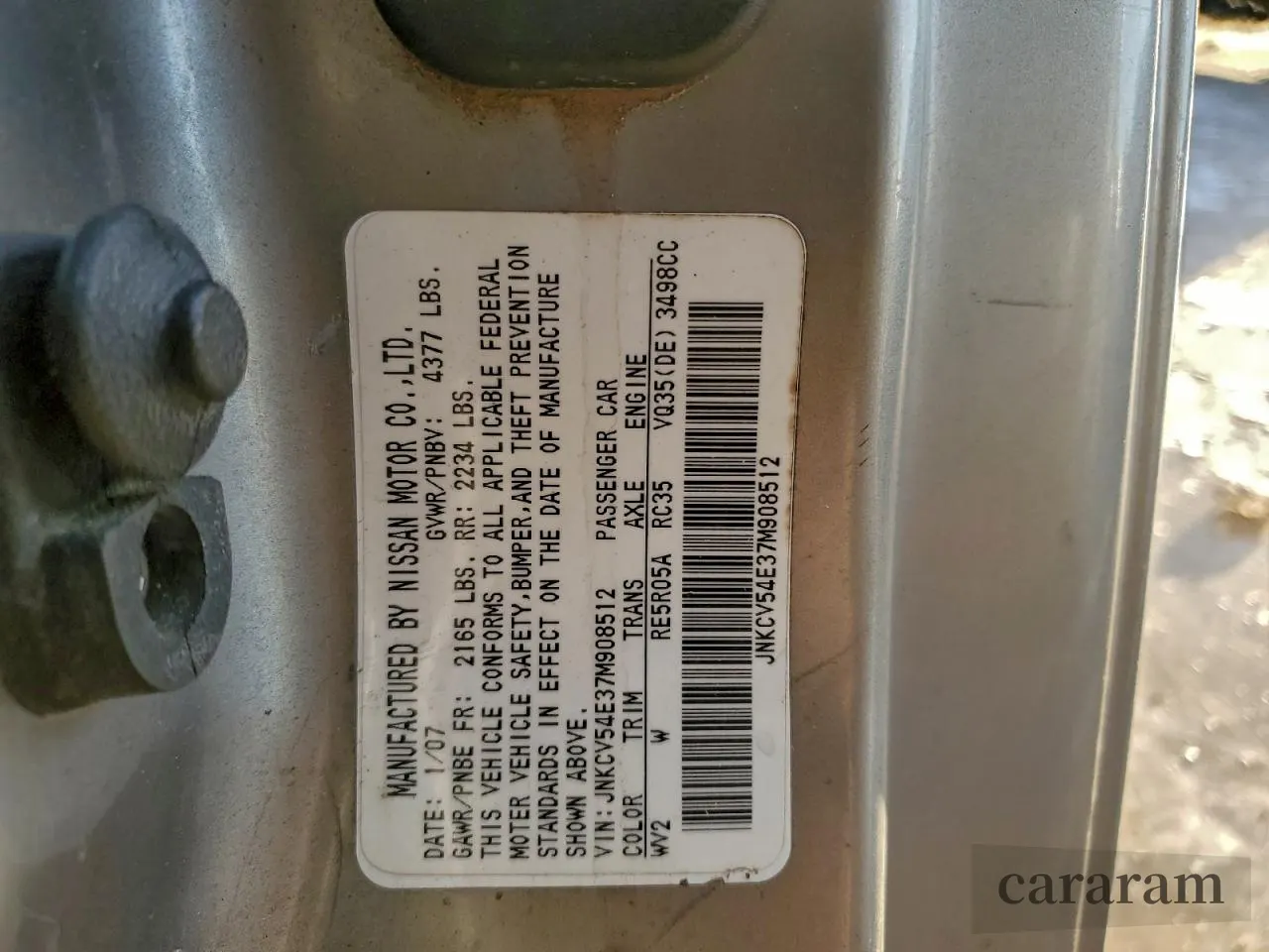 2007 Infiniti G35