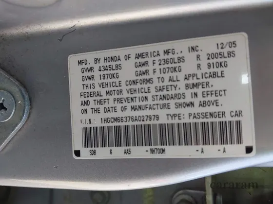 2006 Honda Accord LX