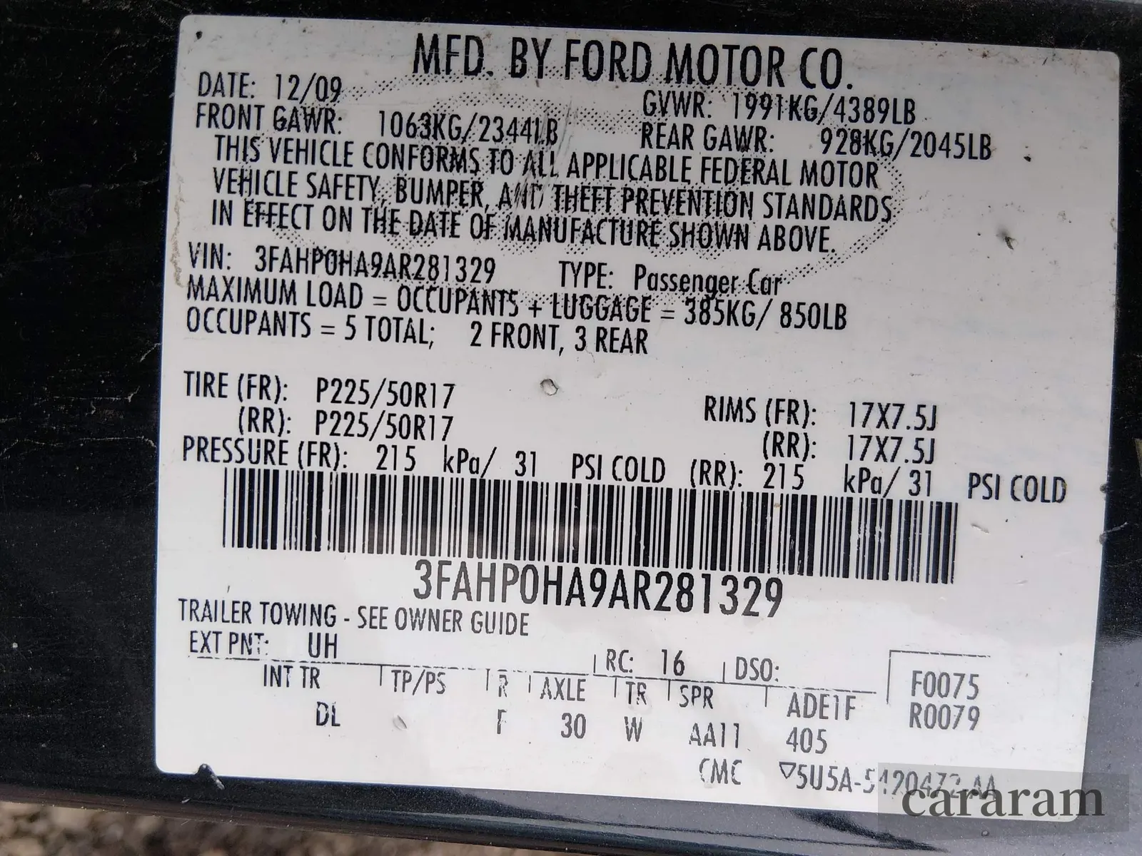2010 Ford Fusion SE