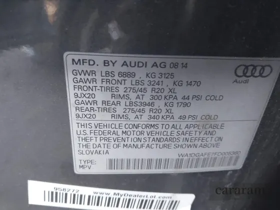 2015 Audi Q7 S line Prestige