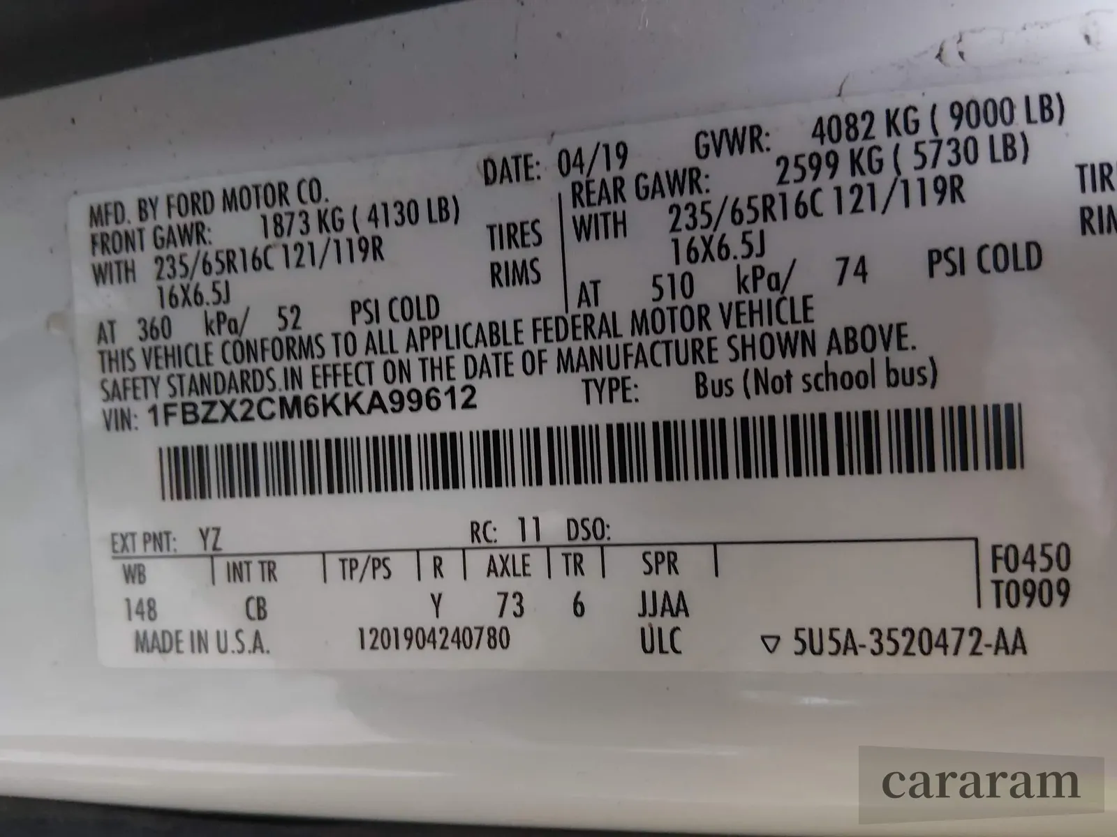 2019 Ford Transit Passenger XLT